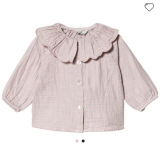 ボンポワン(Bonpoint)のtocoto vintage pink flounce blouse (シャツ/カットソー)