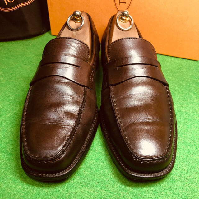 TOD'S トッズ コインローファー ダークブラウン メンズ TOD'S トッズ コインローファー ダークブラウン メンズ