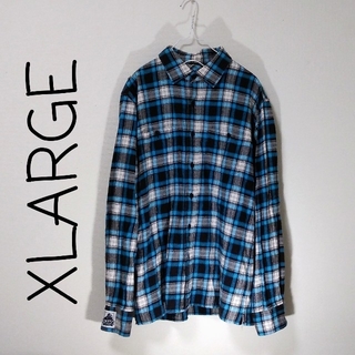 XLARGE - XLARGE エクストラージ ネルシャツ チェックシャツの通販｜ラクマ