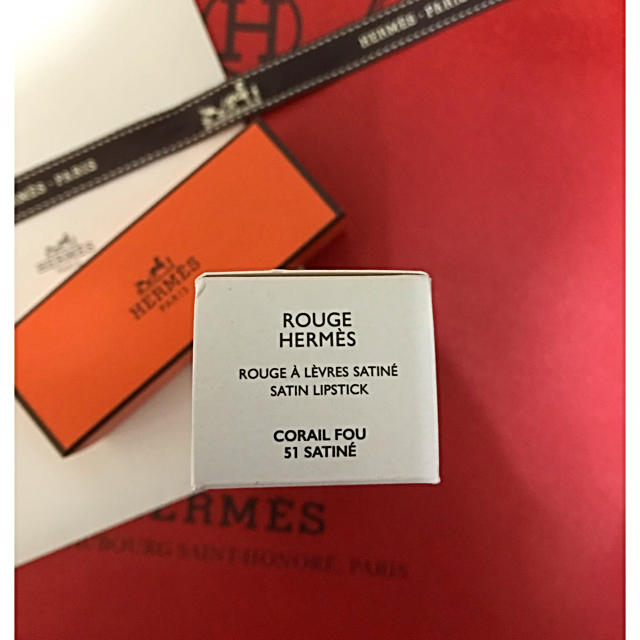 Hermes(エルメス)の♡エルメス限定品♡ルージュエルメス51 コライユフー コスメ/美容のベースメイク/化粧品(口紅)の商品写真