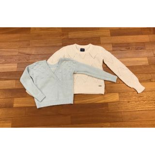 アバクロンビーアンドフィッチ(Abercrombie&Fitch)のアバクロンビー&フィッチ ニット セーター セット アバクロ 極美品 XS 両面(ニット/セーター)