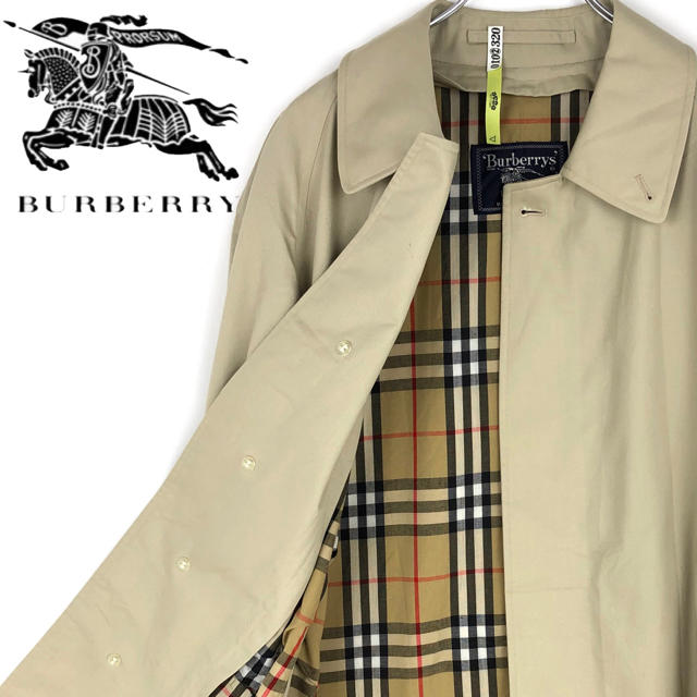 BURBERRY(バーバリー)のバーバリー 90s ヴィンテージ ゆるだぼ ステンカラー ライナー付き トレンチ メンズのジャケット/アウター(ステンカラーコート)の商品写真