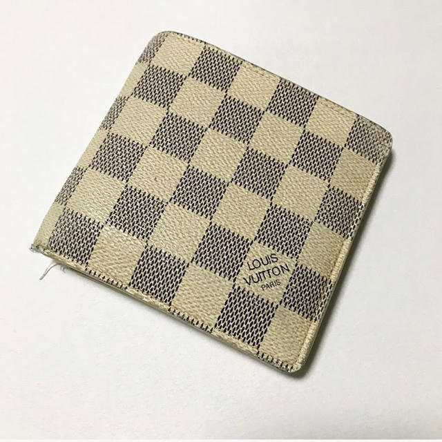 LOUIS VUITTON - LOUISVUITTON 二つ折り 財布 ダミエ 白の通販 by NOODY's shop｜ルイヴィトンならラクマ