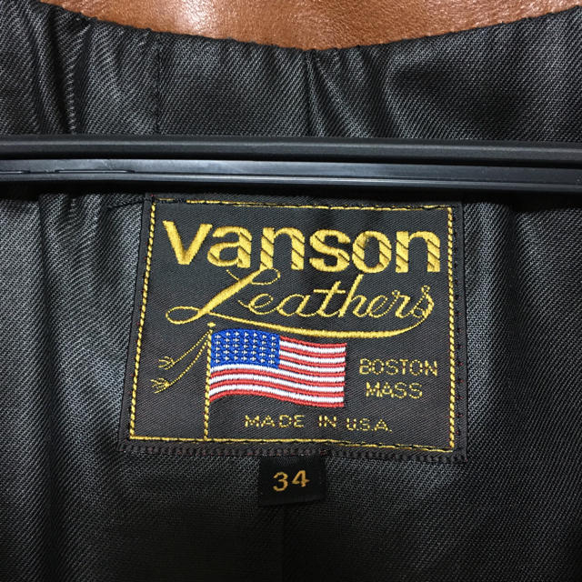 VANSON(バンソン)のバンソン ENF エンフィールド オクタゴン　34 メンズのジャケット/アウター(レザージャケット)の商品写真