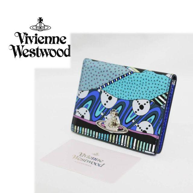 Vivienne Westwood(ヴィヴィアンウエストウッド)の《ヴィヴィアンウエストウッド》新品 テクトニックプレート パスケース 青 メンズのファッション小物(名刺入れ/定期入れ)の商品写真