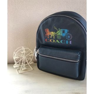 コーチ(COACH)のCOACH リュック　ブルー　デニム色(リュック/バックパック)