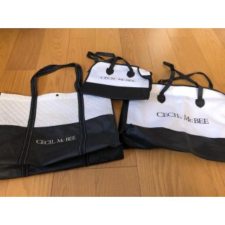 セシルマクビー(CECIL McBEE)のセシルマクビー　ショッパー3種　大×2、中×1(ショップ袋)