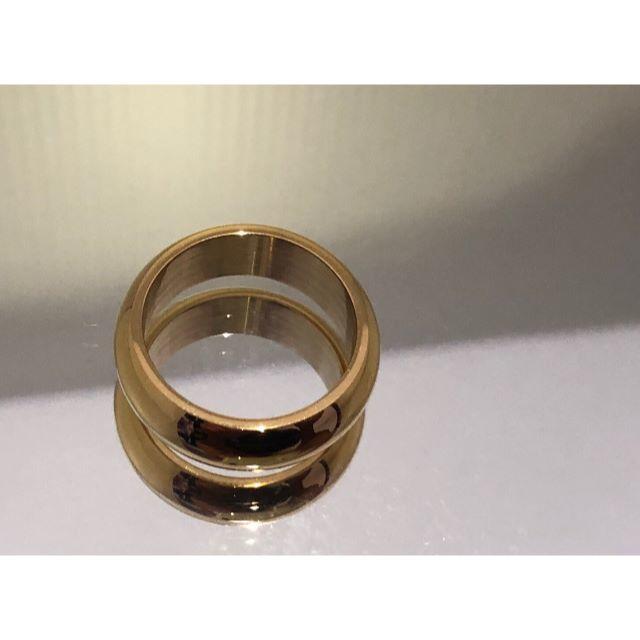 GLD鏡面仕上げ STAINLESS　STEEL ランキング メンズ　リング メンズのアクセサリー(リング(指輪))の商品写真