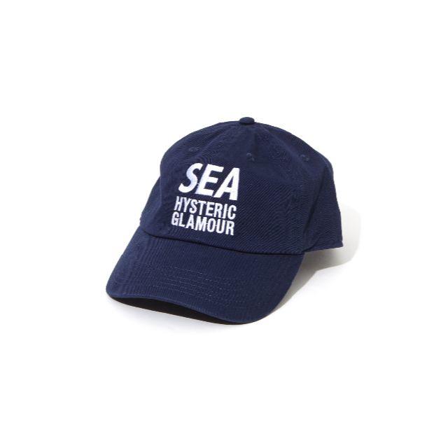 HYSTERIC GLAMOUR × WIND AND SEA CAP ネイビー