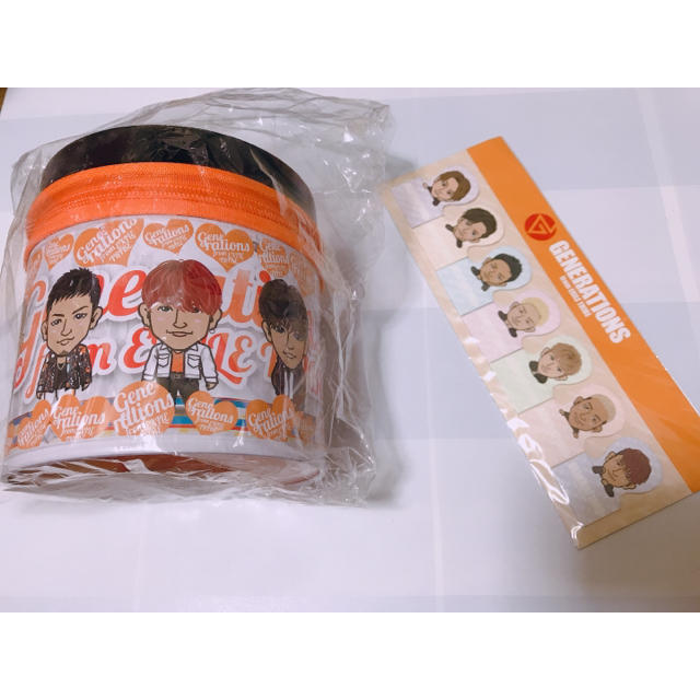 GENERATIONS(ジェネレーションズ)のGENERATIONSコーンスナック缶、付箋 エンタメ/ホビーのタレントグッズ(ミュージシャン)の商品写真