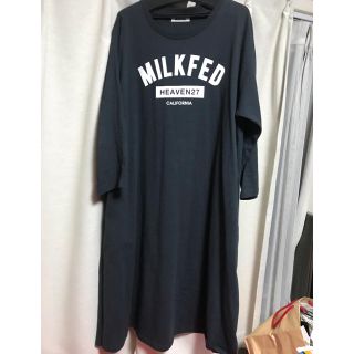 ミルクフェド(MILKFED.)のミルクフェド  MILKFED ロゴ入りワンピース長袖(ひざ丈ワンピース)