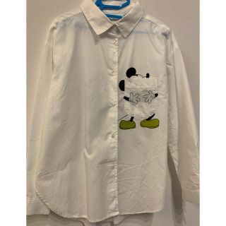 ザラキッズ(ZARA KIDS)のZara Girls ミッキー　シャツ　おしゃれ　120(ブラウス)