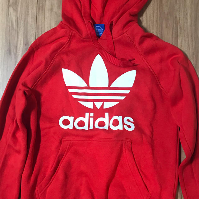 adidas originals パーカー　赤　Lサイズ