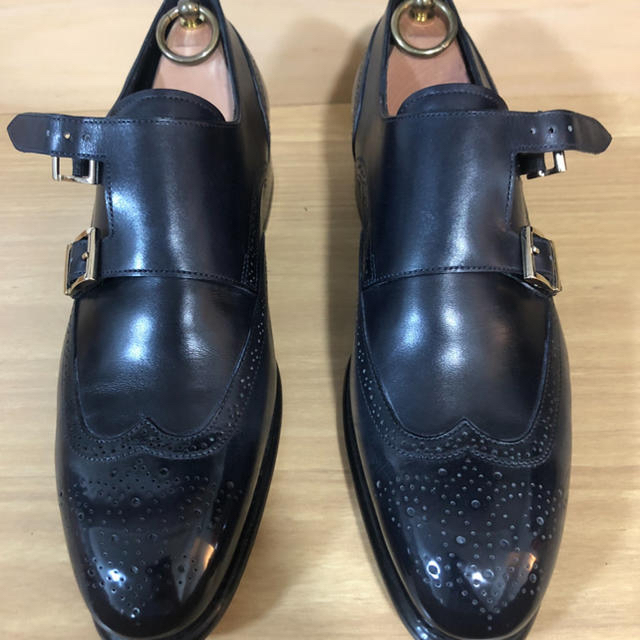 Santoni(サントーニ)の未使用　サントーニ　ダブルモンク　UK5.5 メンズの靴/シューズ(ドレス/ビジネス)の商品写真