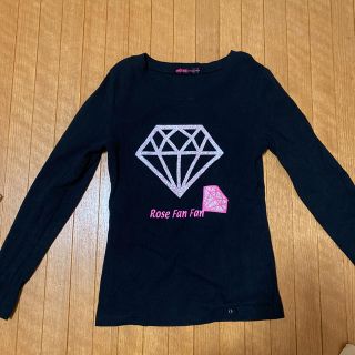 ローズファンファン(ROSE FANFAN)のROSE FAN FAN 長袖Tシャツ　小学校中〜高学年向け　新品未使用(Tシャツ/カットソー)