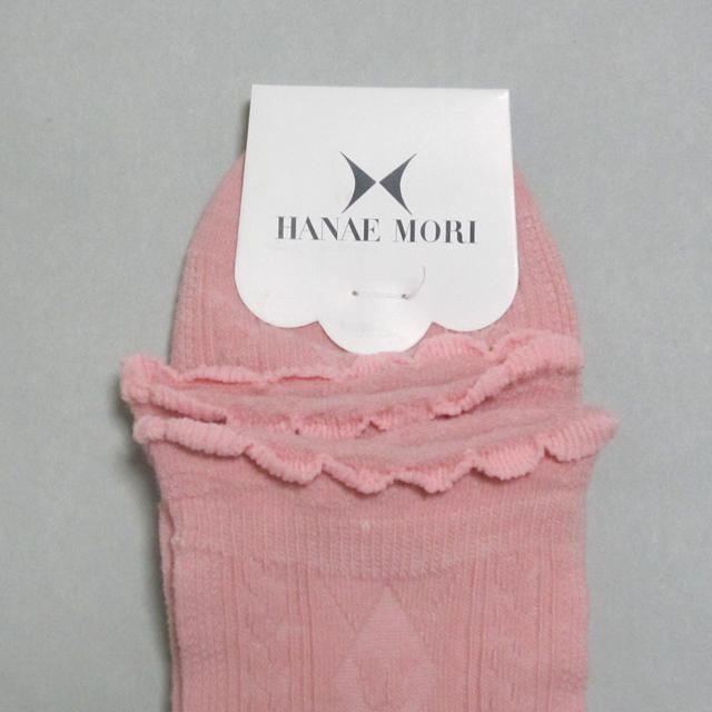 HANAE MORI(ハナエモリ)の【HANAE MORI 森英恵】靴下　レディース　ピンク★新品未使用 レディースのレッグウェア(ソックス)の商品写真