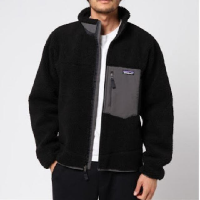 patagonia(パタゴニア)のパタゴニア　S ブラック　レトロ　X グレー　フリース　ジャケット メンズのジャケット/アウター(ブルゾン)の商品写真