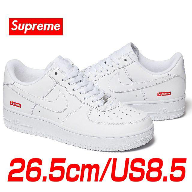 26.5 Supreme Nike Air Force 1 Low white