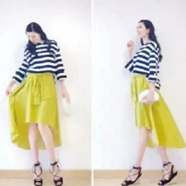 ZARA(ザラ)のスカート yellow ZARA レディースのスカート(ひざ丈スカート)の商品写真