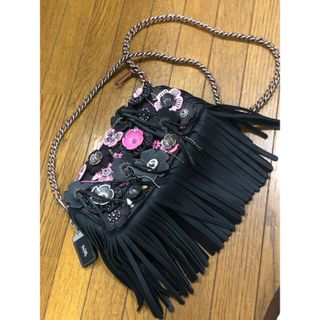 コーチ(COACH)のコーチ　ディンキー　ナチュラル　ペブル　　ウィズ　ワイルド　ティーローズ　値下　(ショルダーバッグ)