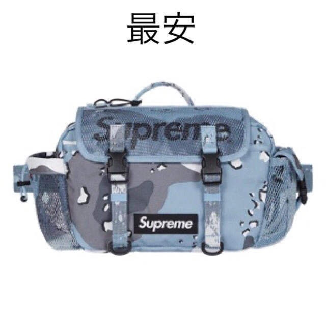 supreme waist bag blue camo 20ss