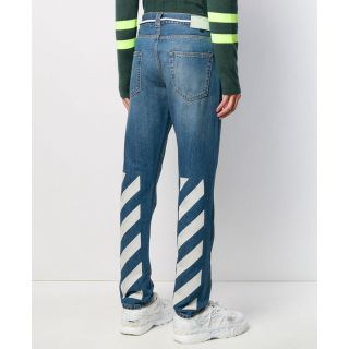 オフホワイト(OFF-WHITE)の(レシート証拠つき！)Off White jeans (ロサンゼルス限定!!)(デニム/ジーンズ)