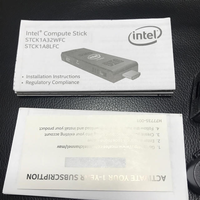 INTELECTION(インテレクション)のintel compute stick スマホ/家電/カメラのPC/タブレット(PC周辺機器)の商品写真