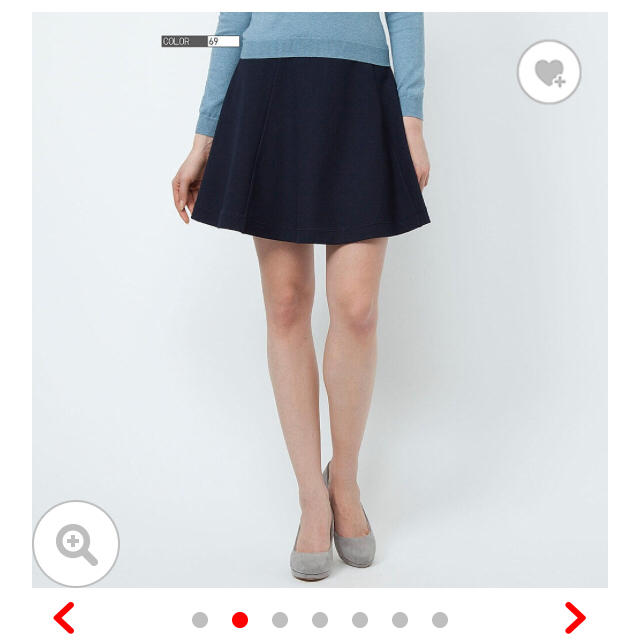 UNIQLO(ユニクロ)のポンチフレアスカート レディースのスカート(ミニスカート)の商品写真