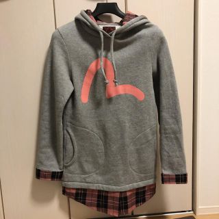 エビス(EVISU)の【美品】EVISU/エヴィス/エビス　裏起毛ロングパーカー　36(パーカー)