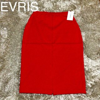 エヴリス(EVRIS)のEVRIS レッド タイトスカート(ひざ丈スカート)