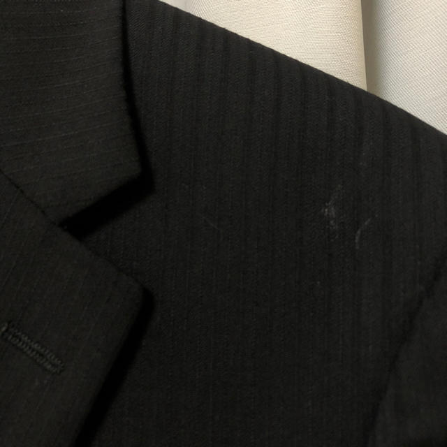 メンズスーツ　ブラックストライプ　Y5 メンズのスーツ(セットアップ)の商品写真