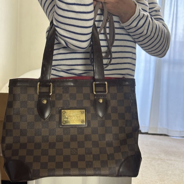 LOUIS VUITTON(ルイヴィトン)の【超美品】ヴィトン・ダミエ・ハムステッド ＰＭ レディースのバッグ(トートバッグ)の商品写真