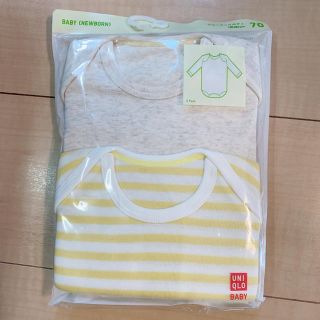 ユニクロ(UNIQLO)のユニクロ ベビー 長袖 肌着 70(肌着/下着)