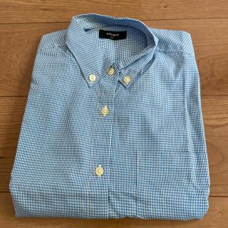 ユニクロ(UNIQLO)のユニクロ　M 新品　半袖シャツ ボタンダウン チェックシャツ ギンガムチェック(シャツ/ブラウス(半袖/袖なし))