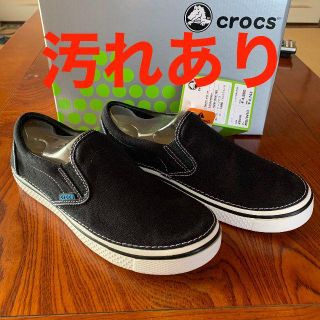 クロックス(crocs)のクロックス スニーカー フーバースリップオン 27cm 汚れあり(スリッポン/モカシン)