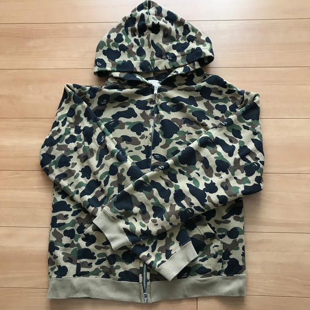 A BATHING APE エイプ カモフラ柄 ジップパーカー