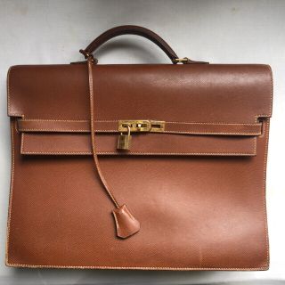 エルメス(Hermes)のエルメス　ケリー38 希少のブラウン(ビジネスバッグ)