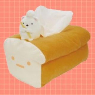 すみっコぐらし ティシュケースカバー しろくま(ティッシュボックス)