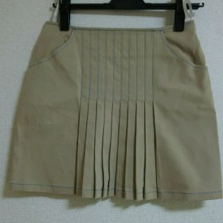 クレージュ(Courreges)の【新品】プリーツデニムスカート(ミニスカート)