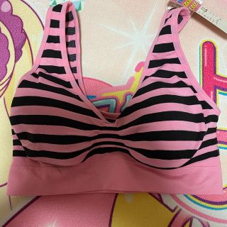 新品♡マイティブラ♡ボーダーLL♡シームレスナイトブラにも(ブラ)