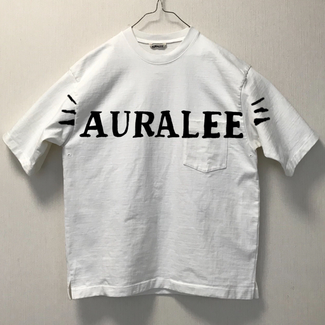 AURALEE stand up T-shirt  size4 18ss メンズのトップス(Tシャツ/カットソー(半袖/袖なし))の商品写真