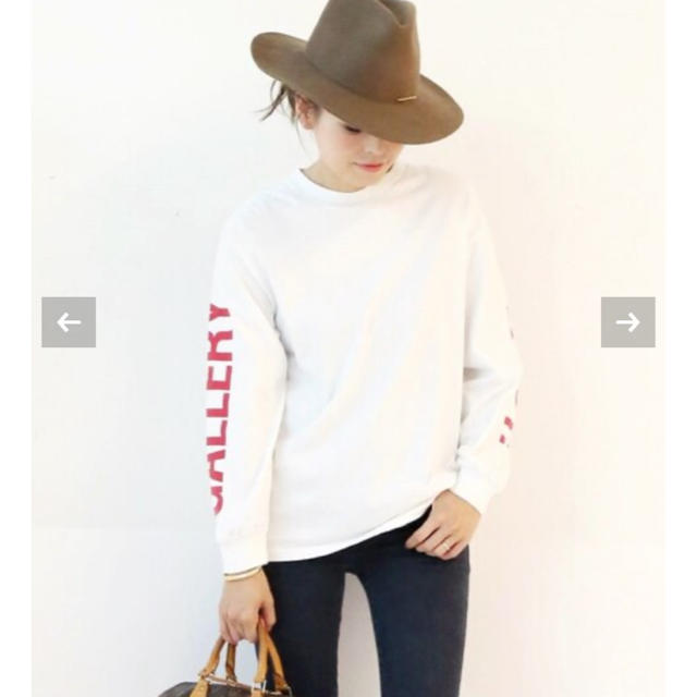 田中彩子着 ayakoバッグ プリント LONG Tシャツ