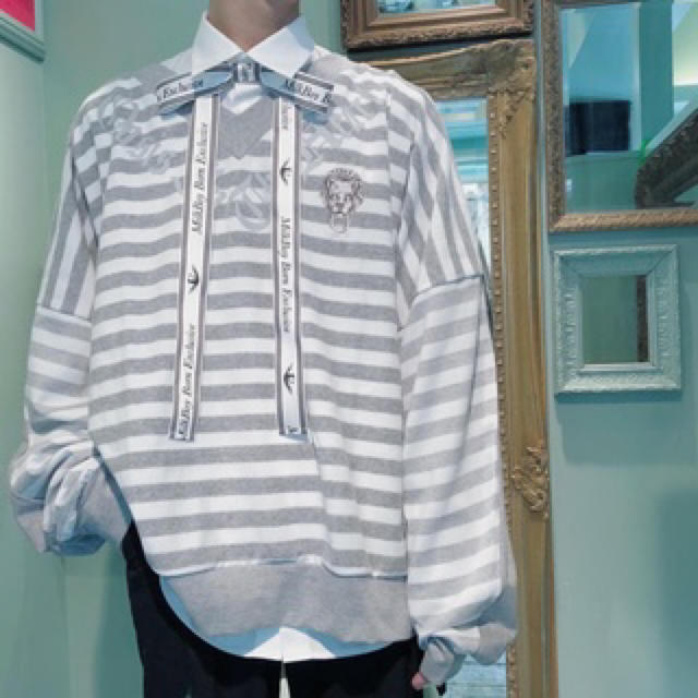 MILKBOY(ミルクボーイ)のMILKBOY OASIS BORDER TOPS メンズのトップス(ニット/セーター)の商品写真