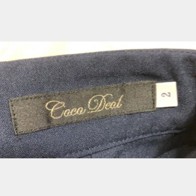COCO DEAL(ココディール)のココディール　シフォンレース素材スカパンサイズ2ネイビー♪ レディースのスカート(その他)の商品写真