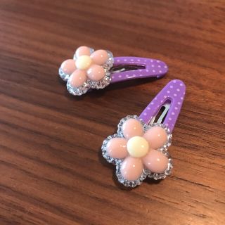 クレアーズ(claire's)の子供 ヘアピン お花 2個セット(ヘアアクセサリー)