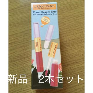 ロクシタン(L'OCCITANE)のロクシタン　限定販売品ローズ ロールタッチ&グロスデュオ2本セット(リップグロス)