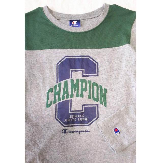 Champion(チャンピオン)のロングTシャツ(140㎝) champion キッズ/ベビー/マタニティのキッズ服男の子用(90cm~)(Tシャツ/カットソー)の商品写真