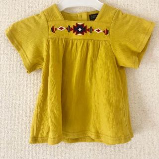 フタフタ(futafuta)の新品★刺繍チュニック80(Ｔシャツ)