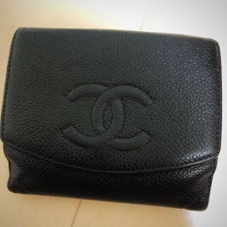 シャネル(CHANEL)の CHANEL二つ折り財布　キャビアスキン【ジャンク品】(財布)