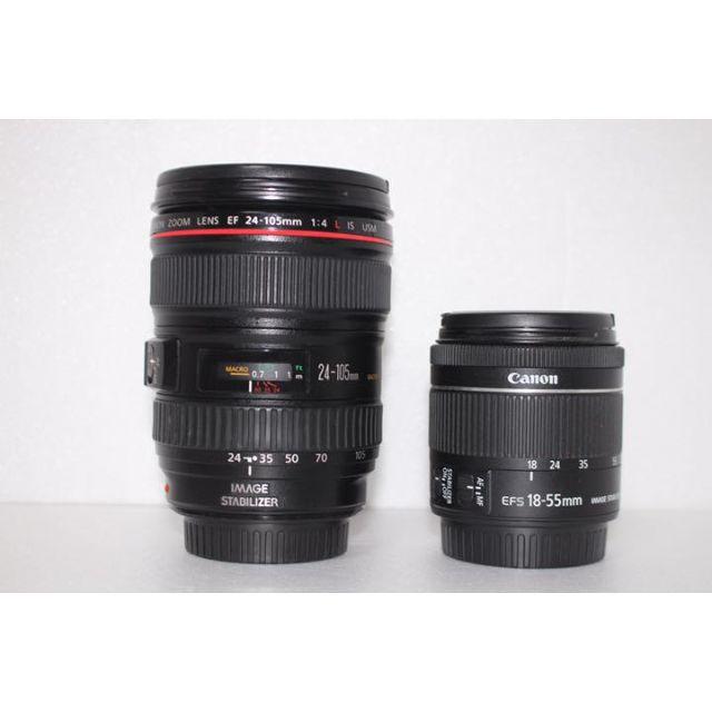 10％OFF】 Canon - Canon EF 24-105㎜ Canon EF 18-55mm IS STM レンズ